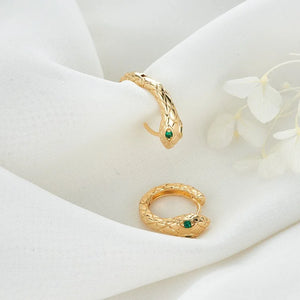 Snake Ear Clip Geometric Zircon Earrings Wedding Gift
