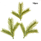 10Pc Artificial Pine Needles Branches Christmas Ornaments Home Decor DIY