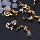 10Pc Clip-on Earring Converter Non-pierced Ear Hoop Comfort Cushion