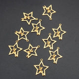 10Pc Fairy Star Resin Frame Pendant for Jewelry Making