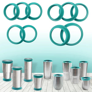 10Pc Silicone Tumbler Protector Shield - Epoxy Tumbler Cover