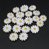 10Pcs Natural Flower Mother Of Pearl Shell Beads 10/12mm For DIY Necklace