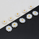 10Pcs Natural Flower Mother Of Pearl Shell Beads 10/12mm For DIY Necklace