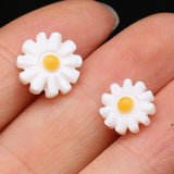 10Pcs Natural Flower Mother Of Pearl Shell Beads 10/12mm For DIY Necklace