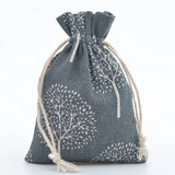 10Pcs Natural Cotton Bags for Wedding Gift Drawstring Sachet