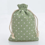 10Pcs Natural Cotton Bags for Wedding Gift Drawstring Sachet