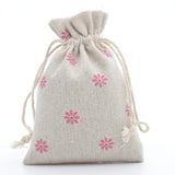 10Pcs Natural Cotton Bags for Wedding Gift Drawstring Sachet