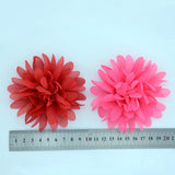 10Pcs 10Cm Large Chrysanthemum Flower Chiffon DIY Apparel Corsage Supplies