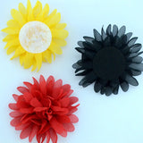 10Pcs 10Cm Large Chrysanthemum Flower Chiffon DIY Apparel Corsage Supplies