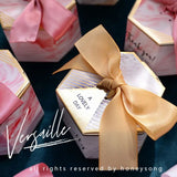 10Pcs Wedding Candy Box Portable Hand Hexagonal Candy Box - Creative Supplies