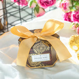 10Pcs Wedding Candy Box Portable Hand Hexagonal Candy Box - Creative Supplies