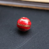 10Pcs Multicolor Striped Lampwork Glass Beads for Jewelry Making