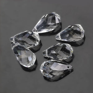 10Pcs Crystal Glass Teardrop Beads Jewelry Making Earring Necklace DIY