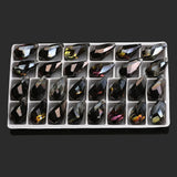 10Pcs Crystal Glass Teardrop Beads Jewelry Making Earring Necklace DIY