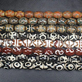 10Pcs Ancient Tibet Dzi Agates Beads 11-12X15-16mm