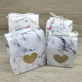 10Pcs Kraft Paper Box DIY Window Candy Bag Box