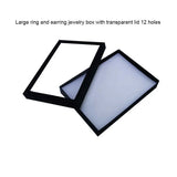 10Pcs 12-Slots Jewelry Holders Ring Earrings Pendant Display Storage Box
