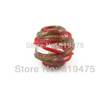 10Pcs 12mm 14mm Multi-color Glass Lampwork Wire Beads for Jewelry Making