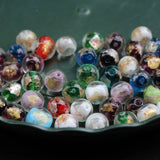 10Pcs 12mm 14mm Green Lampwork Glass Beads for Jewelry Making