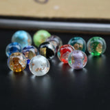 10Pcs 12mm 14mm Green Lampwork Glass Beads for Jewelry Making