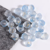10Pcs 12mm Half Hole Peach Crystal Beads DIY Hairpin Decoration