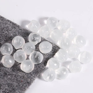 10Pcs 12mm Half Hole Peach Crystal Beads DIY Hairpin Decoration