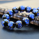 10Pcs 12mm Ocean Pink Lampwork Glass Beads for DIY Jewelry Making