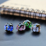 10Pcs 12mm Ocean Pink Lampwork Glass Beads for DIY Jewelry Making