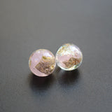 10Pcs 12mm Handmade Lampwork Glass Beads Foil Pink Red Orange Green