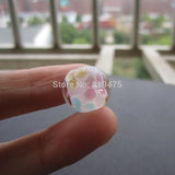 10Pcs 12mm14mm Lampwork Glass Flower Beads Pink for Bracelet Necklace
