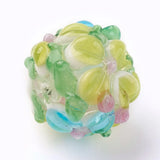 10Pcs Petals Flower Lampwork Glass Beads for DIY Jewelry Making