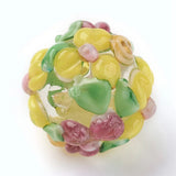 10Pcs Petals Flower Lampwork Glass Beads for DIY Jewelry Making