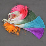 10Pcs 13mm Silk Tassel Fringe for DIY Key Chain Earrings Pendant