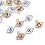 10Pcs Eye Pendants Charms Alloy Drop Oil Enamel DIY Jewelry Making