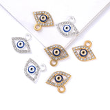 10Pcs Eye Pendants Charms Alloy Drop Oil Enamel DIY Jewelry Making
