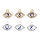 10Pcs Eye Pendants Charms Alloy Drop Oil Enamel DIY Jewelry Making