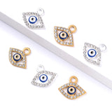 10Pcs Eye Pendants Charms Alloy Drop Oil Enamel DIY Jewelry Making