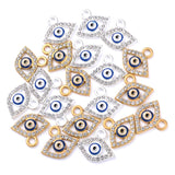 10Pcs Eye Pendants Charms Alloy Drop Oil Enamel DIY Jewelry Making
