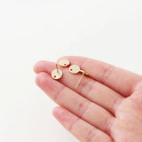 10Pcs Frosted Ear Stud Earring Hooks for Jewelry Making DIY