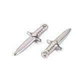 10Pcs Dagger Charms Pendants for Jewelry Making