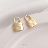 10Pcs 14K Copper Lock Charms Pendants for DIY Jewelry Making