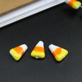 10Pcs Triangle Lampwork Glass Beads Cute Candy Beads for DIY Jewelry Making