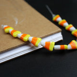 10Pcs Triangle Lampwork Glass Beads Cute Candy Beads for DIY Jewelry Making