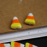 10Pcs Triangle Lampwork Glass Beads Cute Candy Beads for DIY Jewelry Making