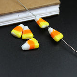 10Pcs Triangle Lampwork Glass Beads Cute Candy Beads for DIY Jewelry Making