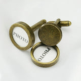 10Pcs 14mm Round Bezel Cuff Links Wedding Cuff Blank