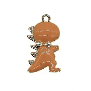 10Pcs 15*22mm Dinosaur Enamel Charms DIY Pendant Necklaces Keychains