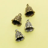 10Pcs 15MM Antiqued Silver Bronze Beads Cap DIY Alloy Beading Supplies
