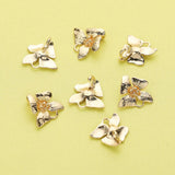 10Pcs 15MM Brass Orchid Pendant Charm, DIY Flower Supplies