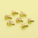 10Pcs 15MM Brass Orchid Pendant Charm, DIY Flower Supplies